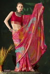 Pritanshi By Vallabhi Chiffon Leheriya Print With Fancy Swarovski Work Saree Wholesale Distributors In India